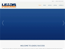 Tablet Screenshot of leads2success.com